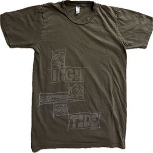 🤎American Apparel T-shirt Heather Brown art print